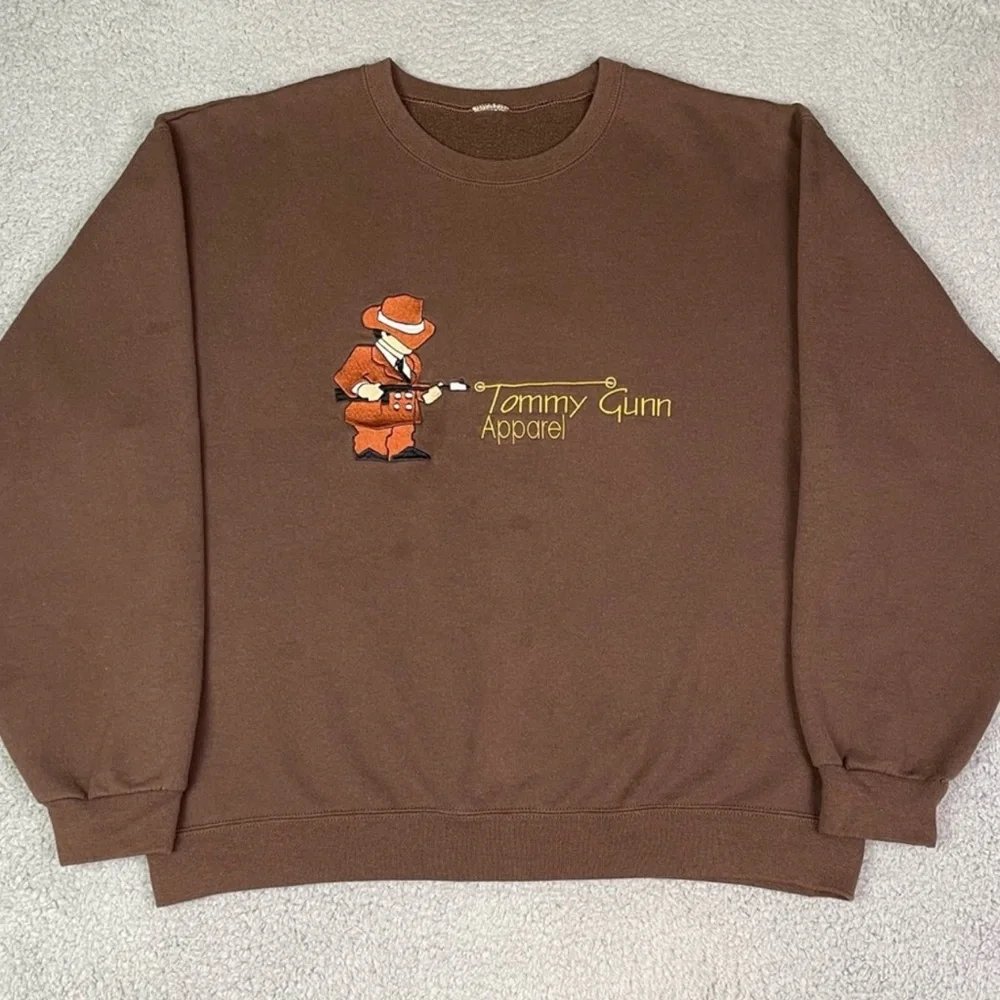 Vintage Mobster Brown Sweatshirt☕️ - Picture 1 of 4